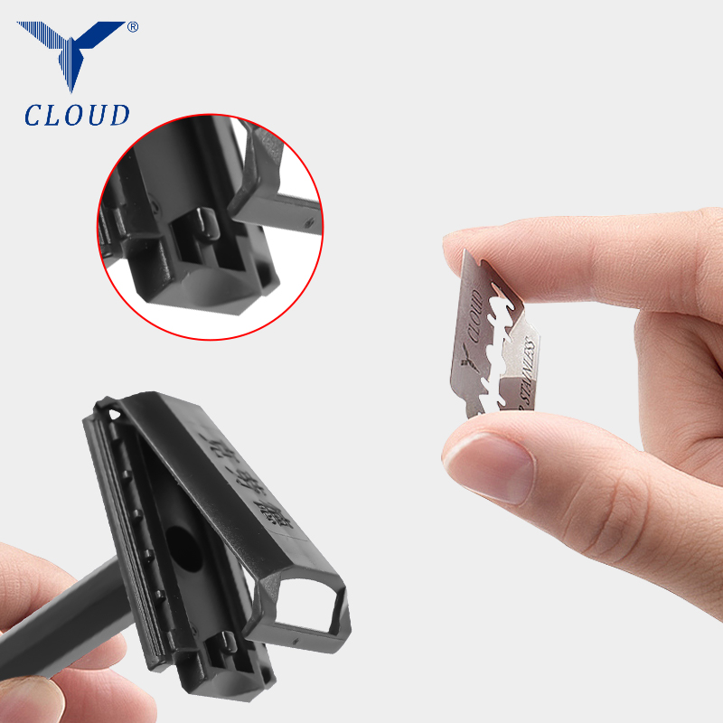 Dao cạo hình chữ T bằng nhựa 74 lưỡi du lịch di động