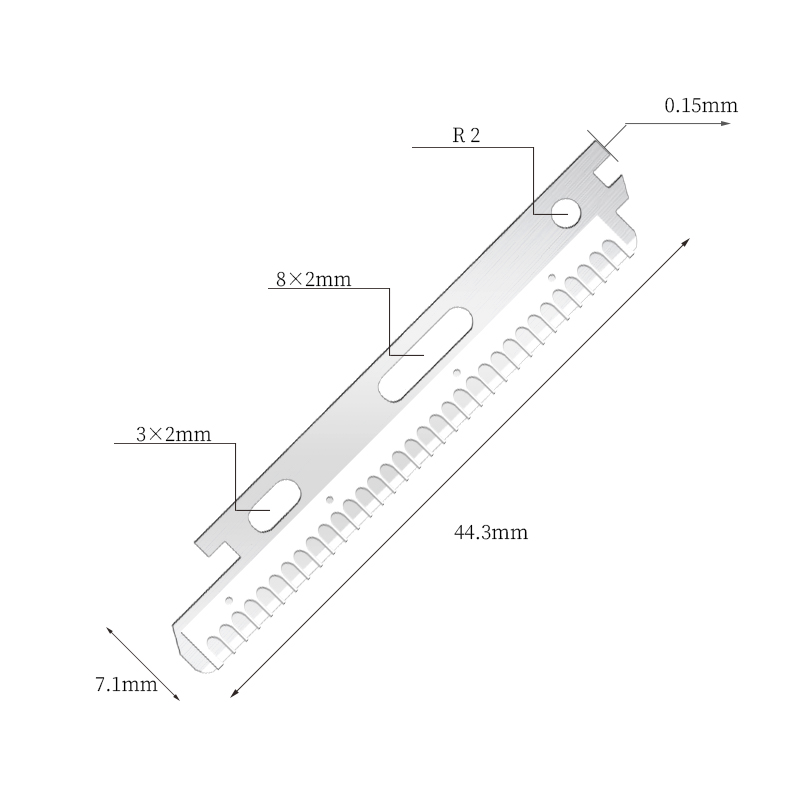 Lưỡi dao cạo lông mày và mặt bằng thép không gỉ phủ nano