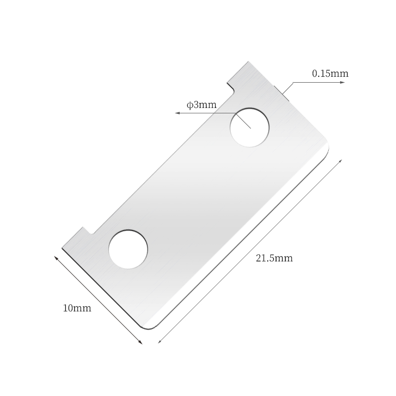 Lưỡi dao cạo lông mày bằng thép không gỉ một mặt