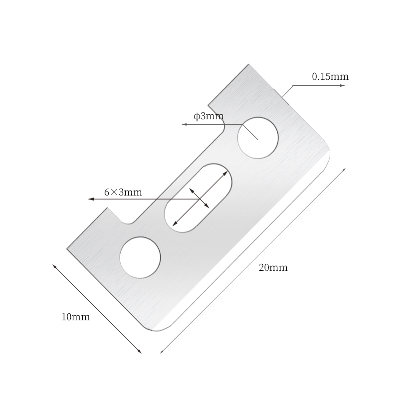 Lưỡi dao cạo lông mày bằng thép không gỉ một mặt
