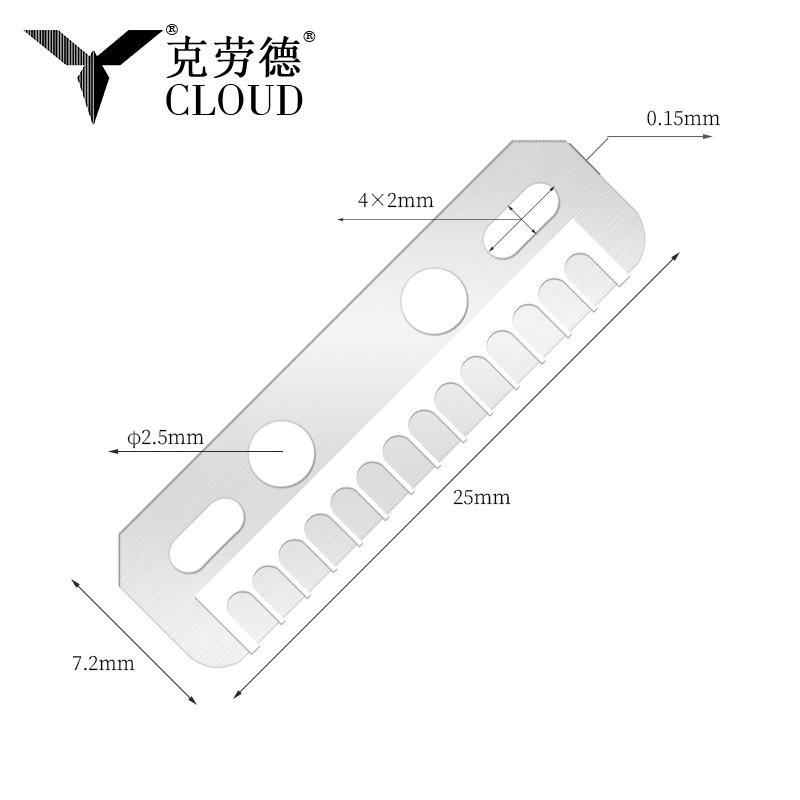 Lưỡi dao cạo lông mày mượt mà đa chức năng