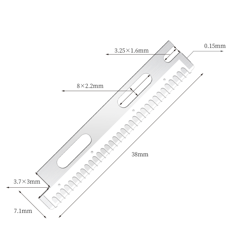 Lưỡi dao cạo lông mày bằng thép không gỉ có thể tái sử dụng đa năng