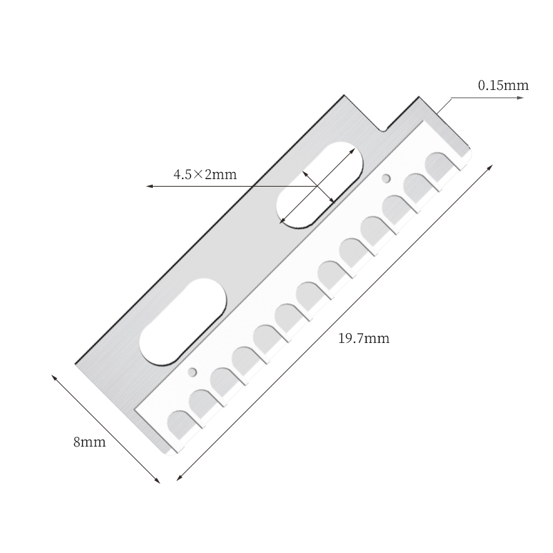 Lưỡi dao định hình lông mày bằng thép không gỉ sắc nét chính xác