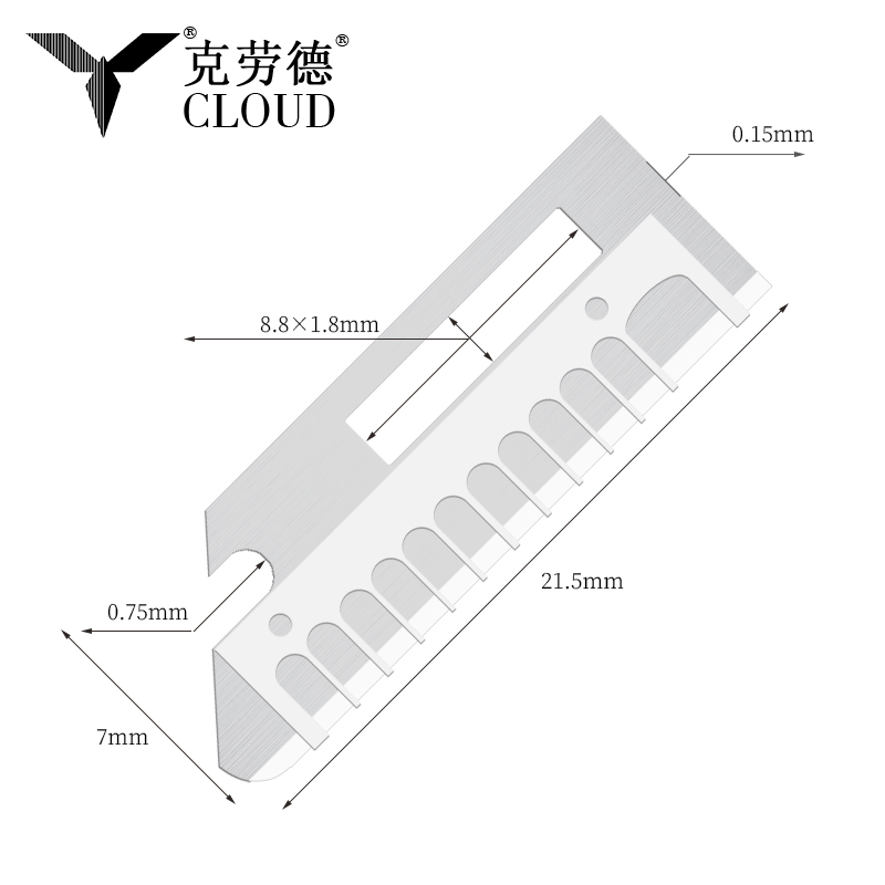 Lưỡi dao định hình lông mày bằng thép không gỉ sắc nét chính xác