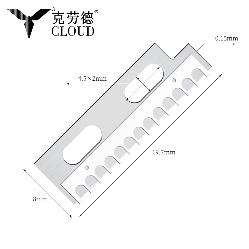 Lưỡi dao định hình lông mày bằng thép không gỉ sắc nét chính xác