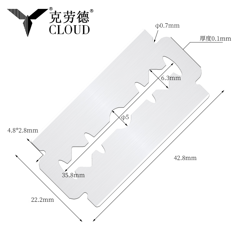 Lưỡi dao cạo siêu thép 74 lưỡi hai cạnh